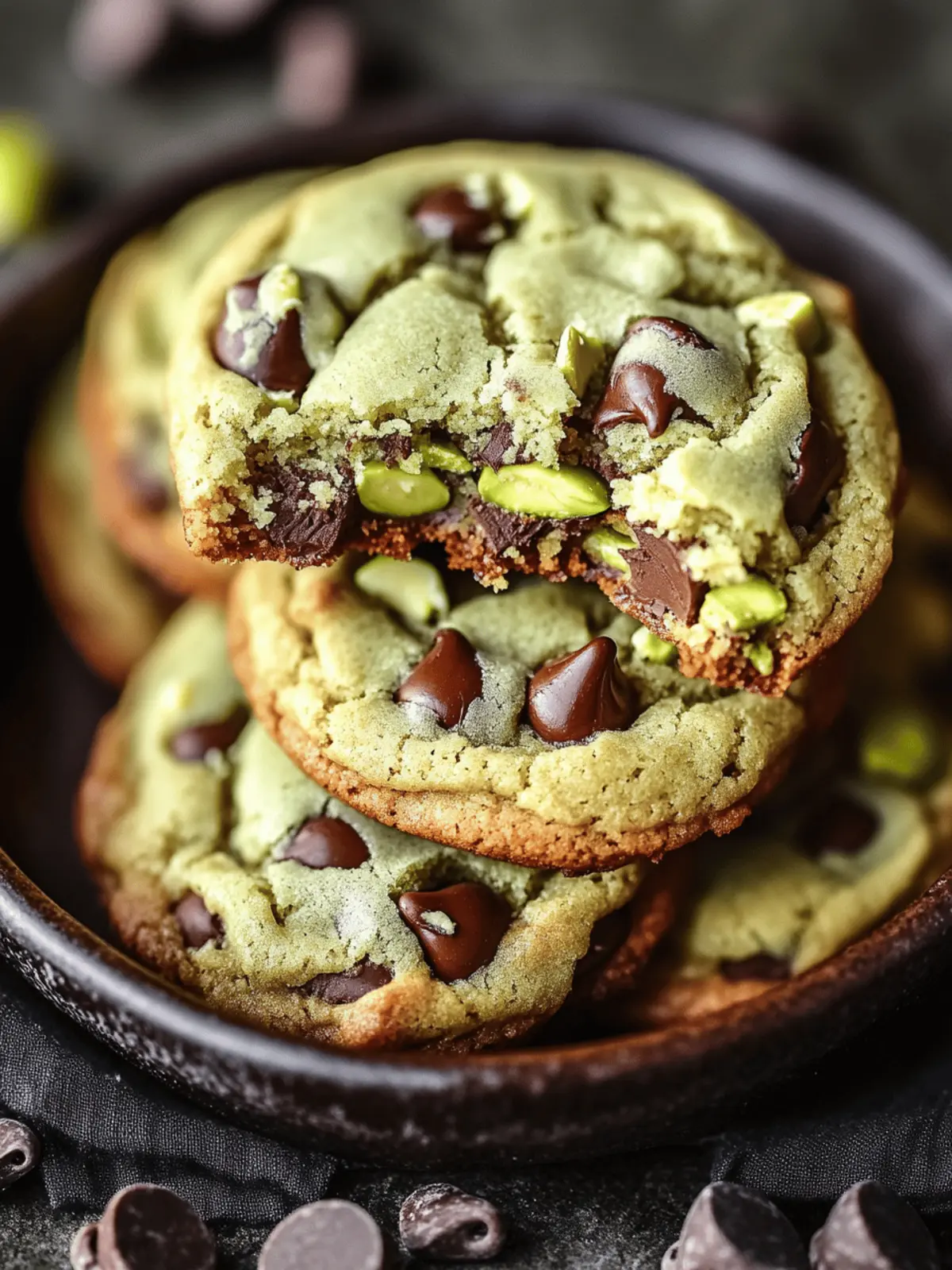 Decadent Pistachio Cream Chocolate Chip Cookies to Love 2 Pistachio Cream Chocolate Chip Cookies