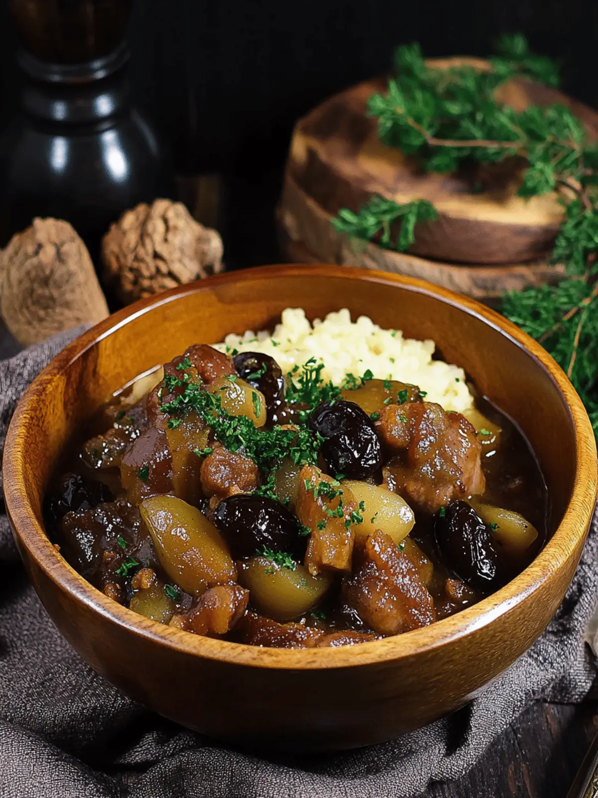 Pork Stew with Bacon, Apples, and Prunes for Cozy Nights 5 Pork Stew with Bacon, Apples, and Prunes