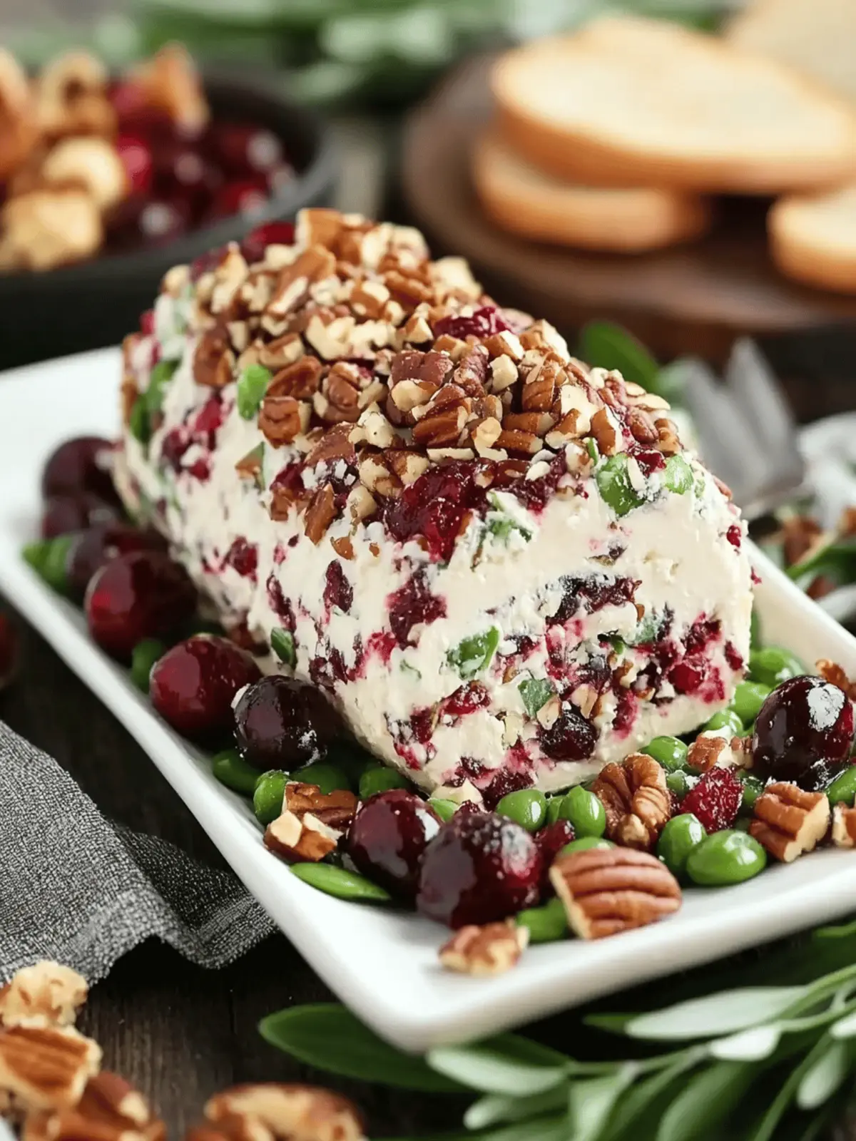 Festive Cranberry Pecan Cheese Ball Ready in 10 Minutes 2 Cranberry Pecan Cheese Ball