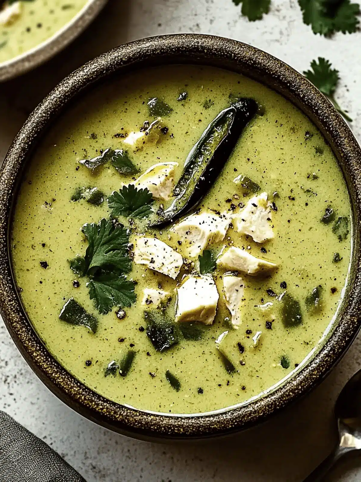 Savory Roasted Poblano Soup for Cozy Nights In 4 Roasted Poblano Soup