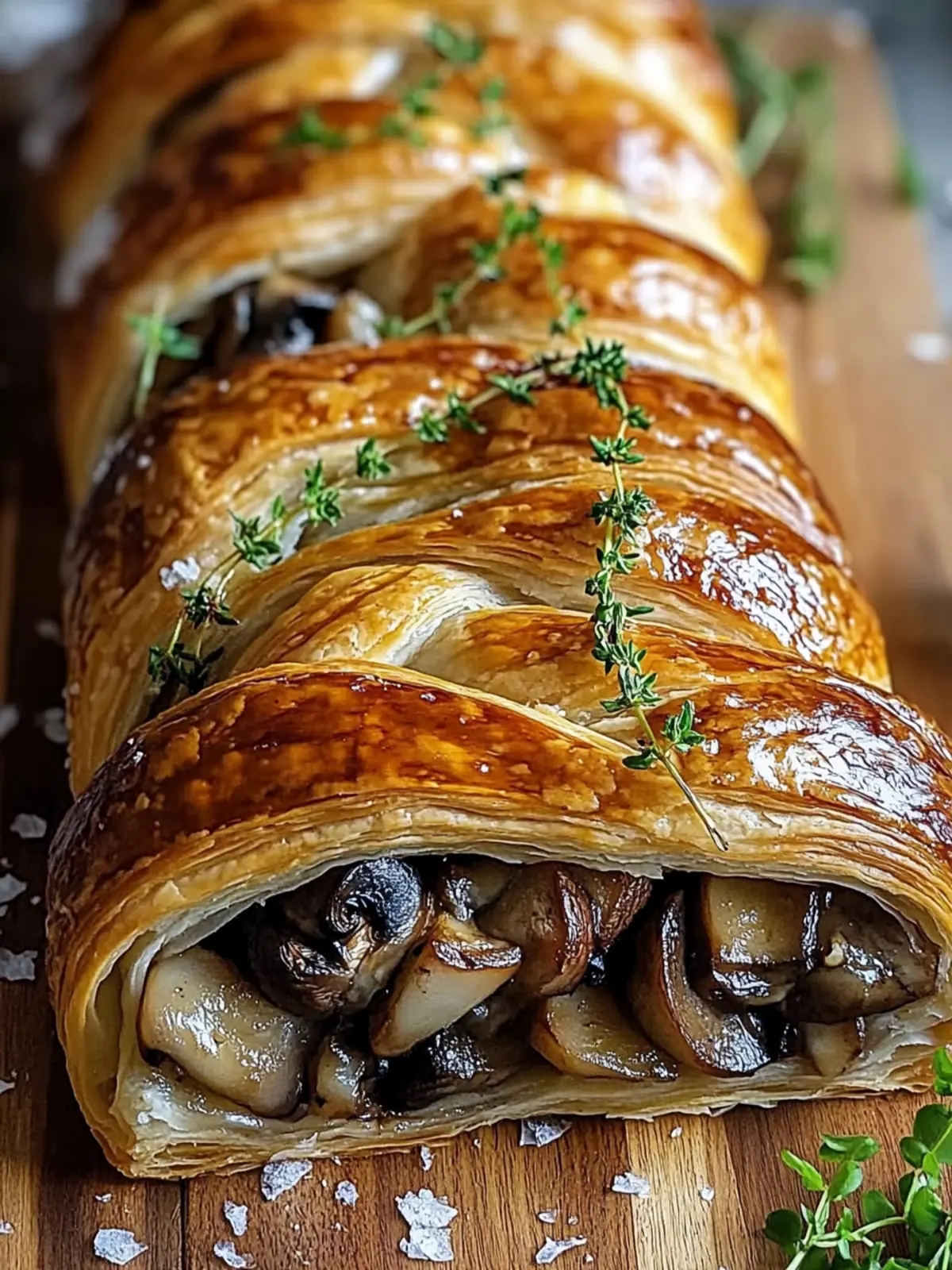 Mushroom & Gruyère Puff Pastry Braid for Cozy Gatherings 5 Mushroom & Gruyère Puff Pastry Braid