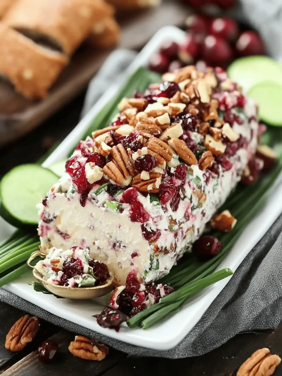 Festive Cranberry Pecan Cheese Ball Ready in 10 Minutes 4 Cranberry Pecan Cheese Ball