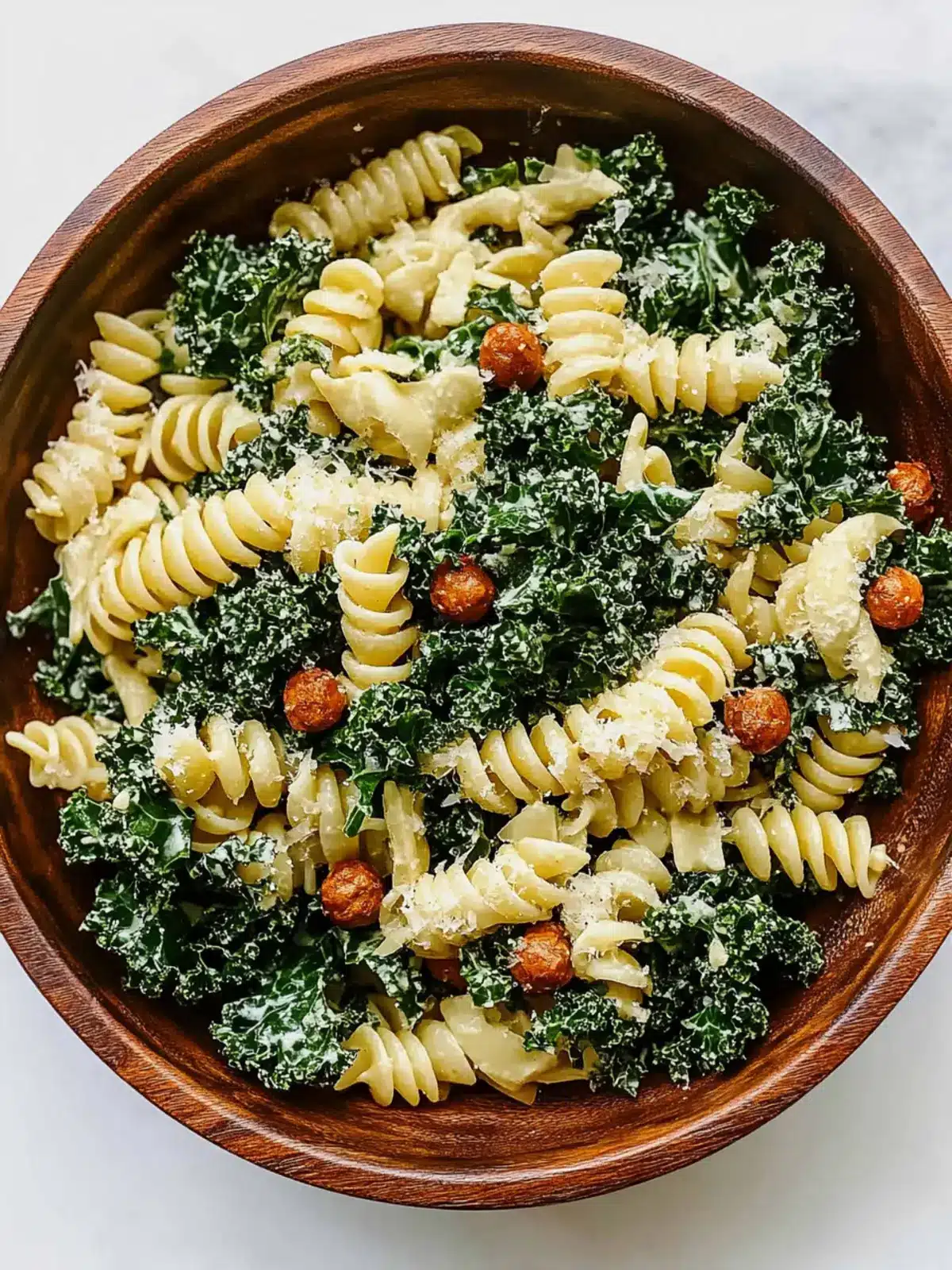 Ultimate Kale Caesar Pasta Salad - Delicious & Easy Twist