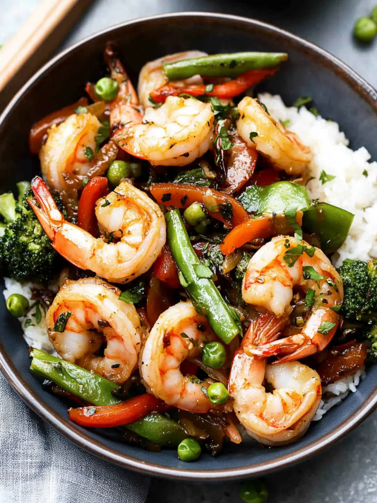 Deliciously Healthy Garlic Shrimp Stir Fry in 30 Minutes! 2 Healthy Garlic Shrimp Stir Fry