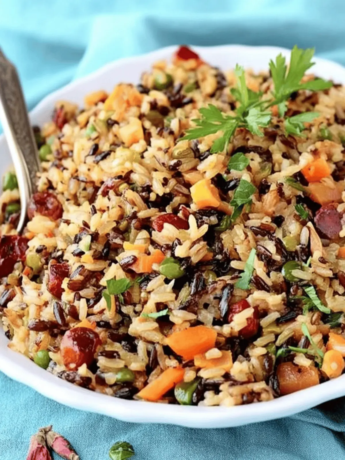 Thanksgiving Wild Rice Pilaf Bursting with Cranberry Flavor 3 Thanksgiving Wild Rice Pilaf