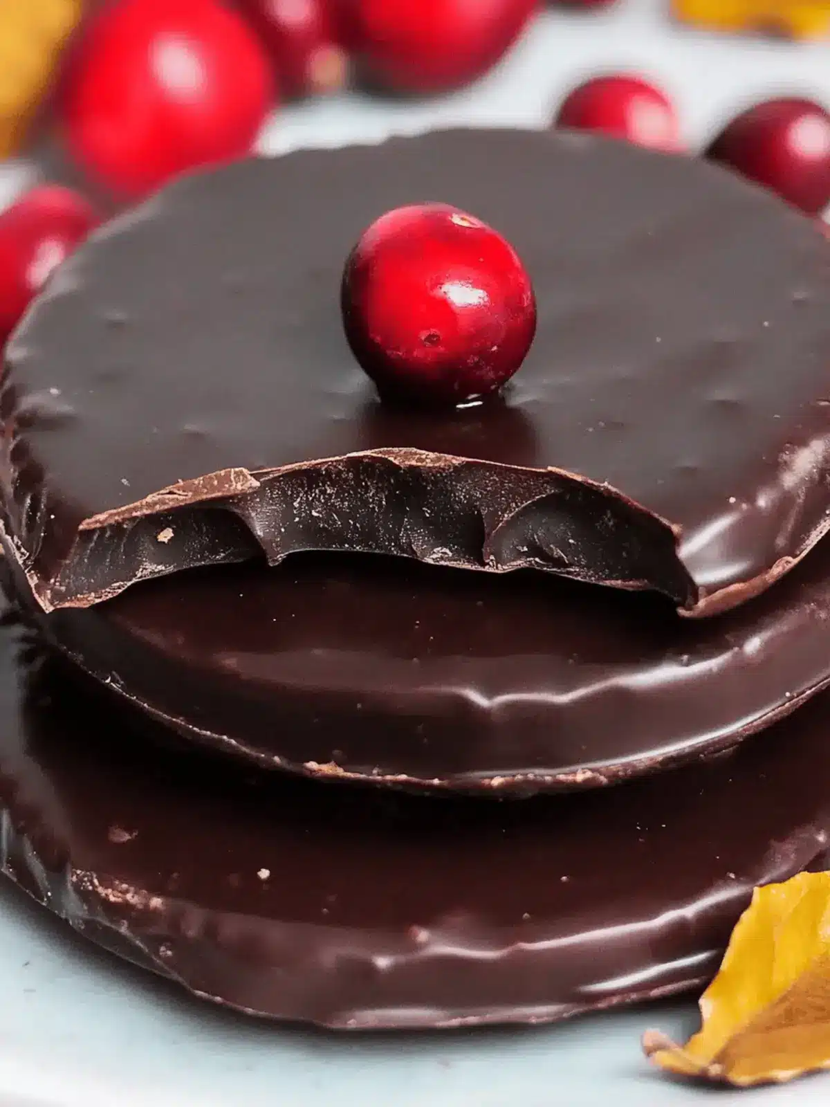 Chocolate Covered Cranberry Sauce Bites for Festive Treats 4 Chocolate Covered Cranberry Sauce