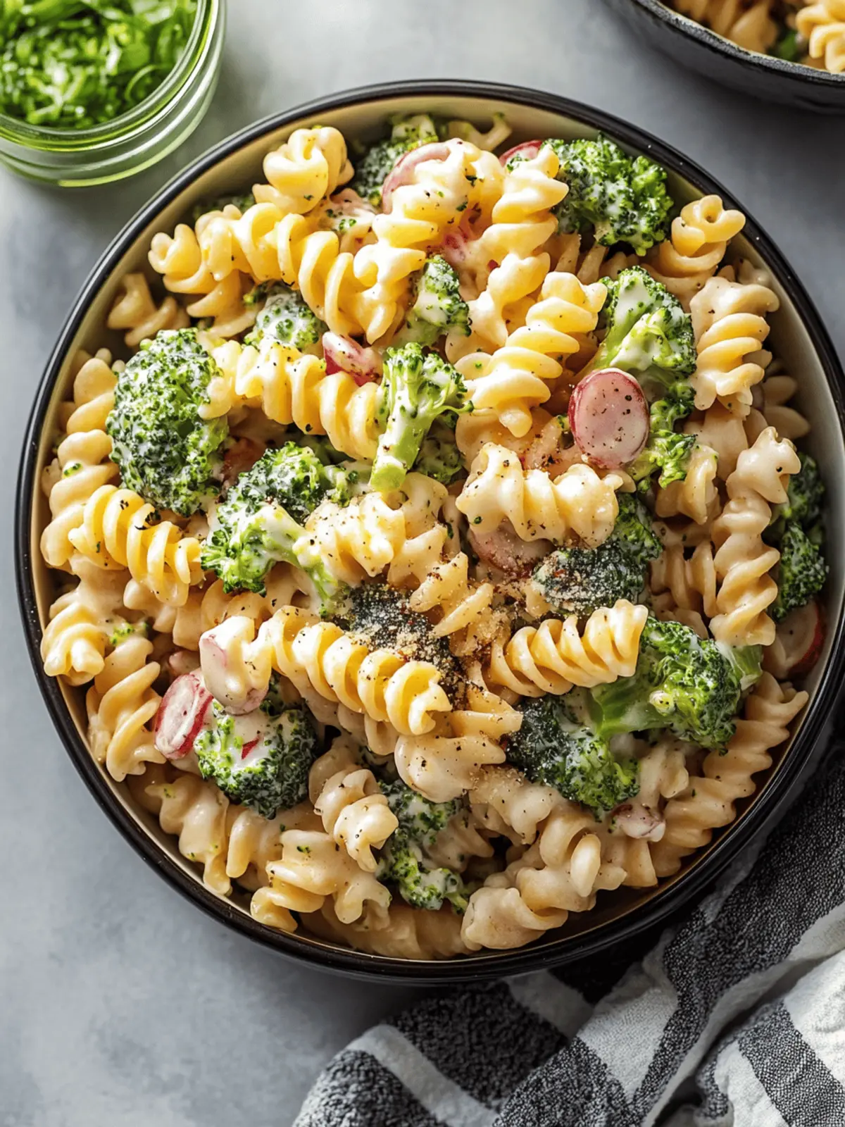 Delicious Broccoli Pasta Salad Ready in 20 Minutes! 3 Broccoli Pasta Salad