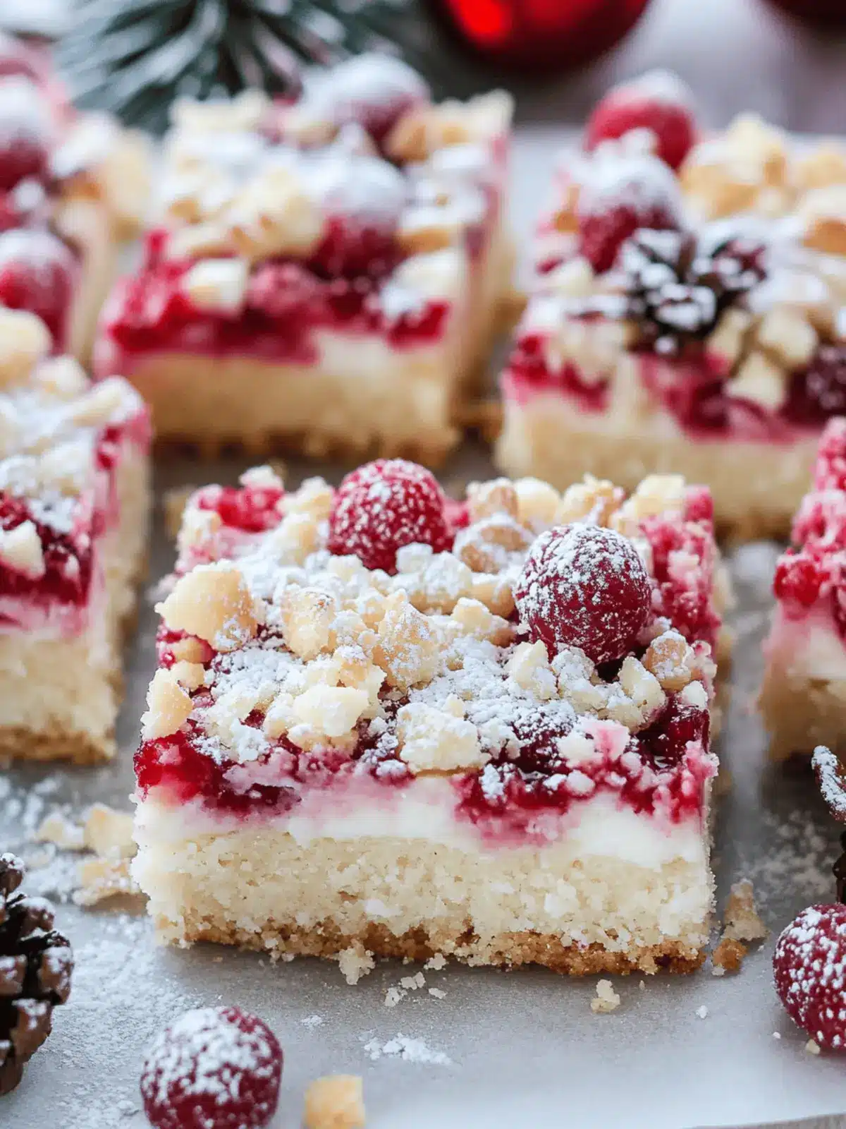Delicious Christmas Cheesecake Bars with Cherry Bliss 3 Christmas Cheesecake Bars