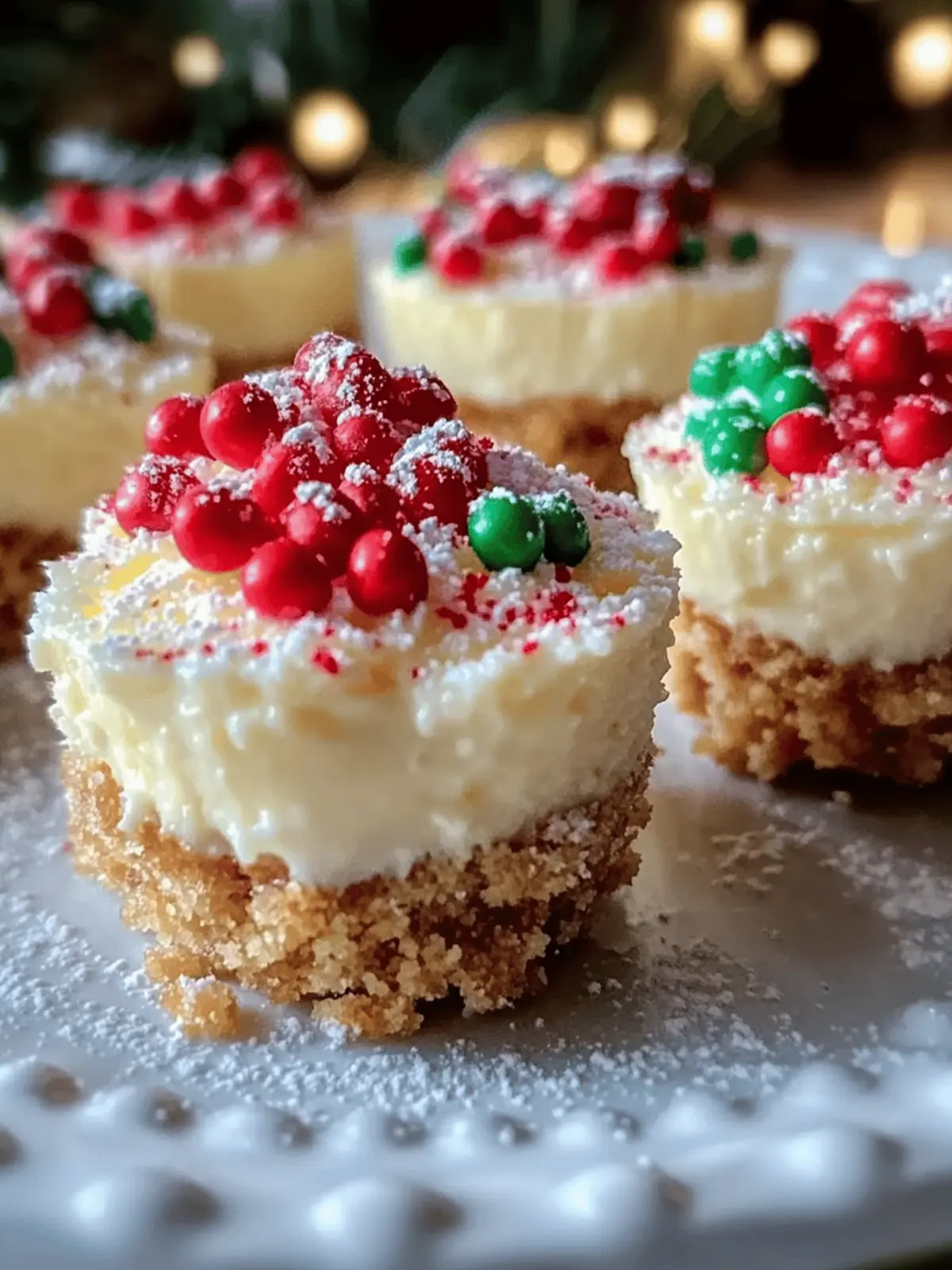 Mini Christmas Cheesecakes: Easy Festive Treats to Impress 2 Mini Christmas Cheesecakes