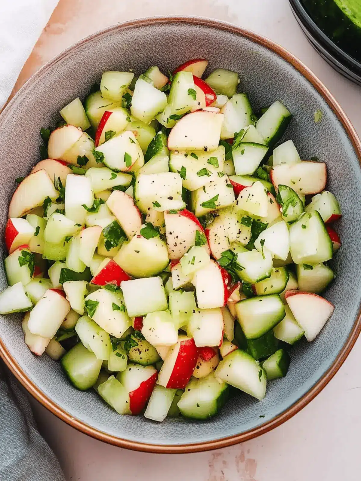 Cucumber Apple Salad: A Fresh Twist for Summer Days 2 Cucumber Apple Salad