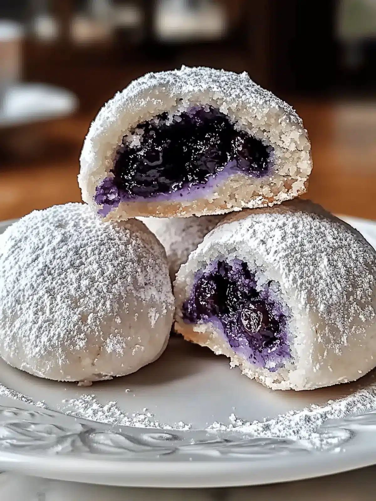 Blueberry-Filled Almond Snowball Cookies for Sweet Moments 2 Blueberry-Filled Almond Snowball Cookies