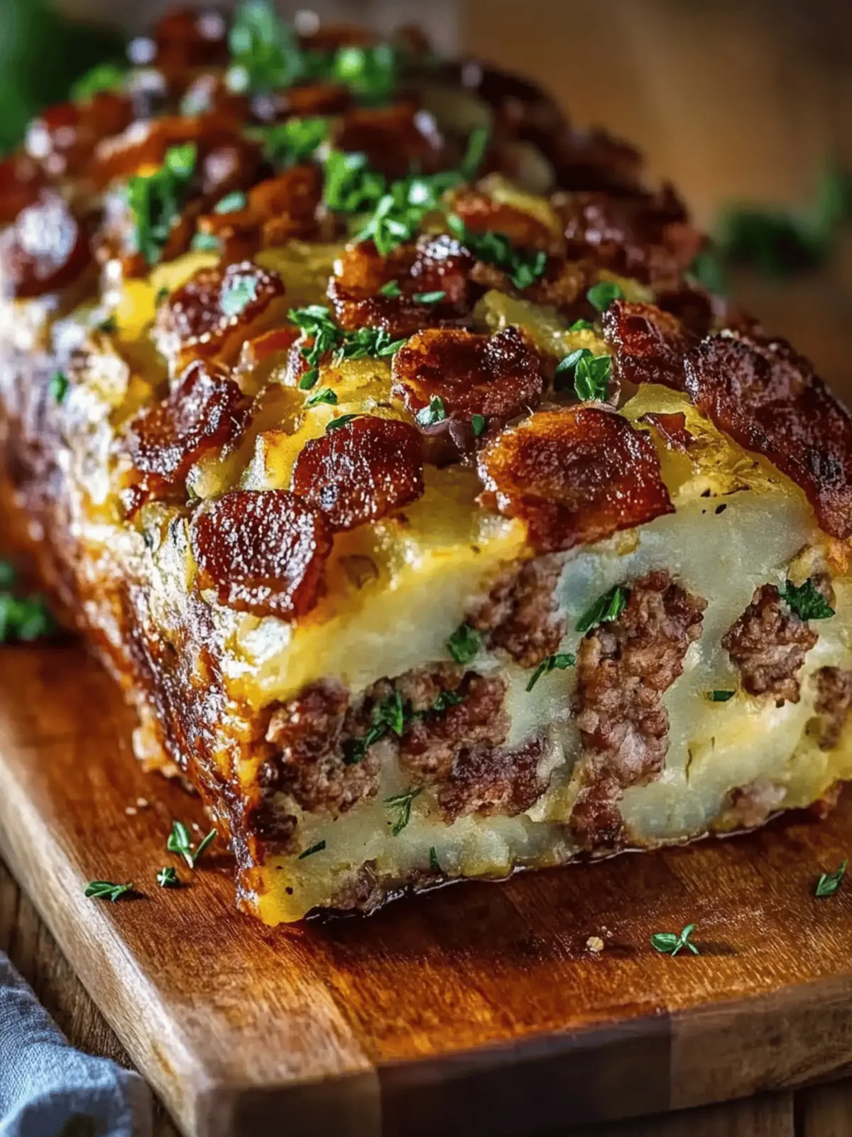 Bacon and Sausage-Stuffed Potato Loaf for Ultimate Comfort Food 4 Bacon and Sausage-Stuffed Potato Loaf
