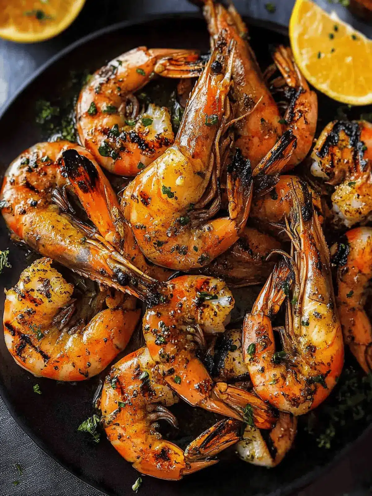 Savor Grilled Prawns with Garlic Butter Sauce Perfection 3 Grilled Prawns with Garlic Butter Sauce