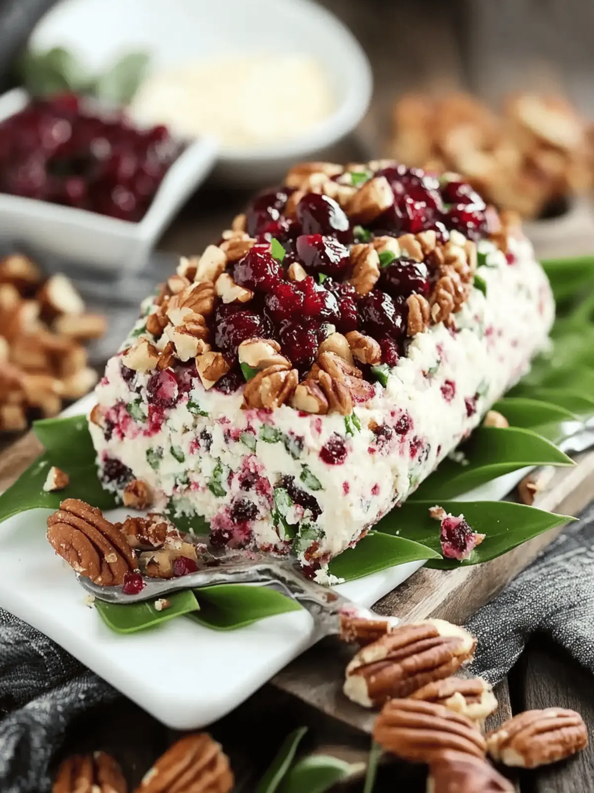 Festive Cranberry Pecan Cheese Ball Ready in 10 Minutes 3 Cranberry Pecan Cheese Ball