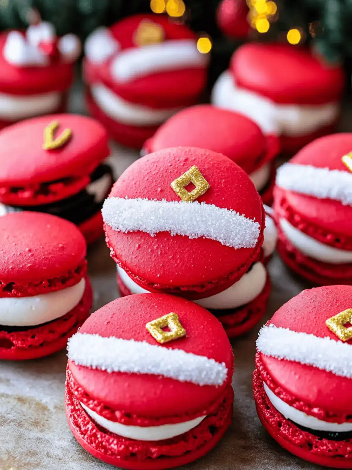 Delicious Santa Claus Macarons to Brighten Your Holidays 4 Santa Claus Macarons