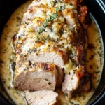 Crockpot Creamy Garlic Pork Loin That Will Wow Your Family 6 Crockpot Creamy Garlic Pork Loin