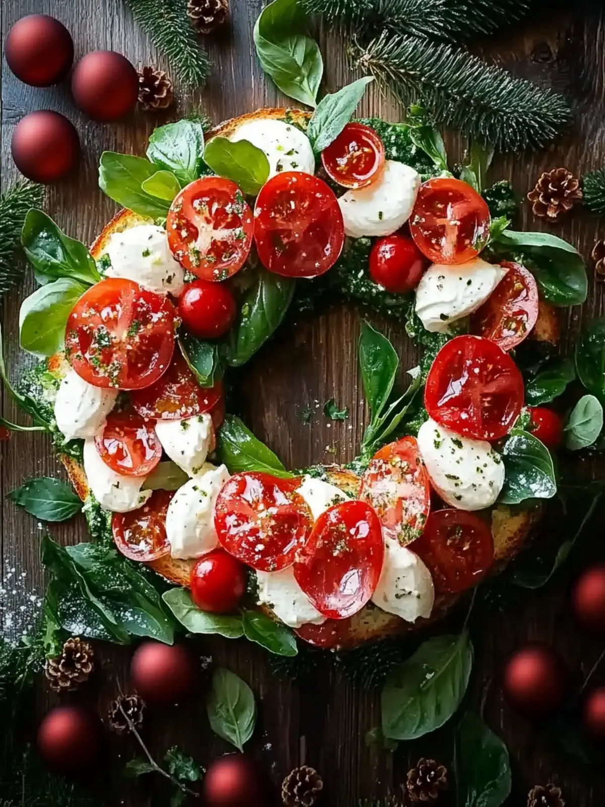 Delicious Christmas Bruschetta Wreath for Festive Gatherings 5 Christmas Bruschetta Wreath
