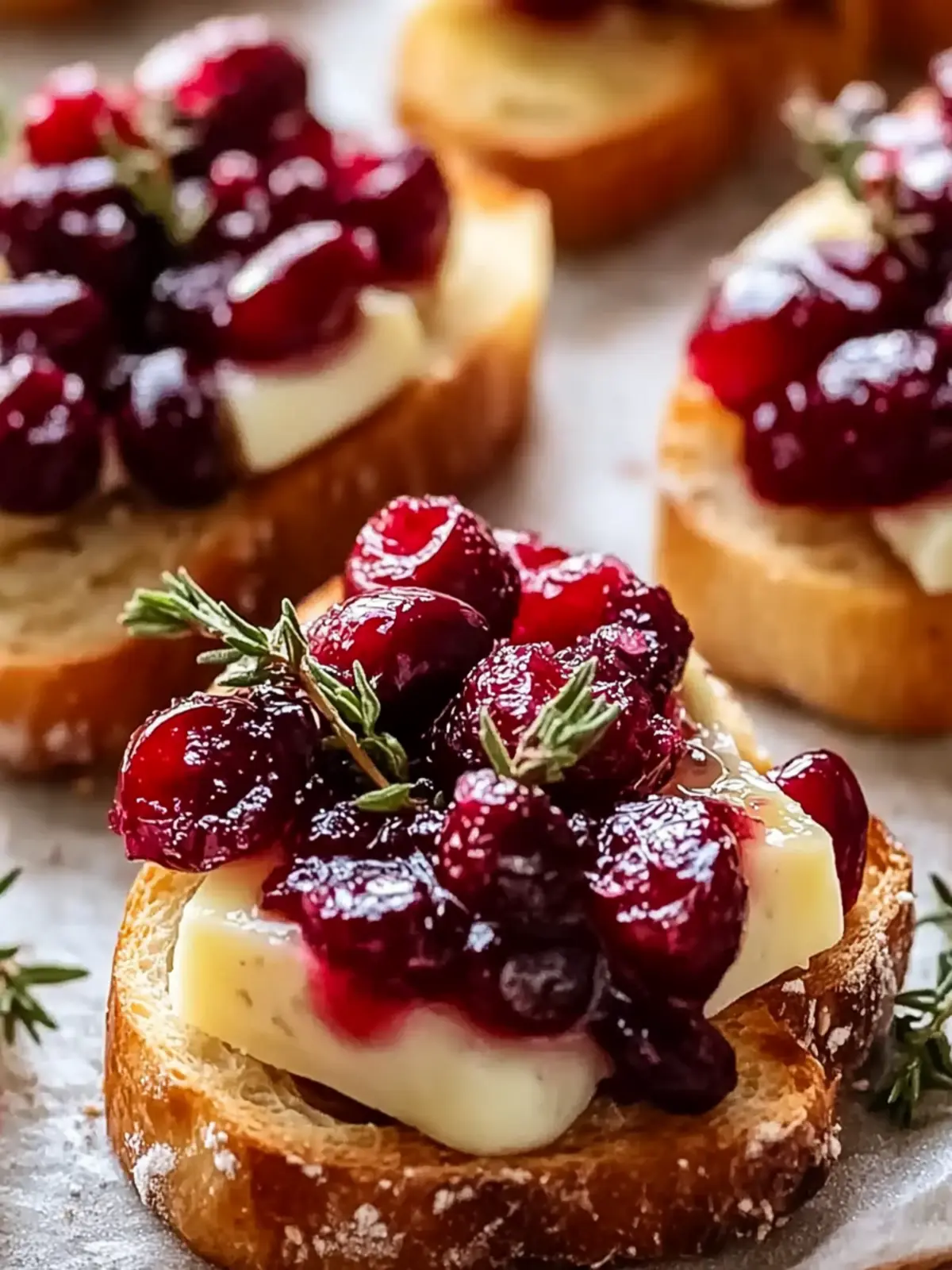 Cranberry Brie Crostini: Your Festive Holiday Must-Have 2 Cranberry Brie Crostini