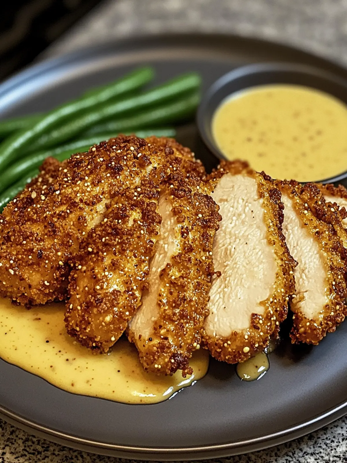 Ultimate Pretzel Crusted Chicken with Cheddar Mustard Sauce 5 Pretzel Crusted Chicken with Cheddar Mustard Sauce