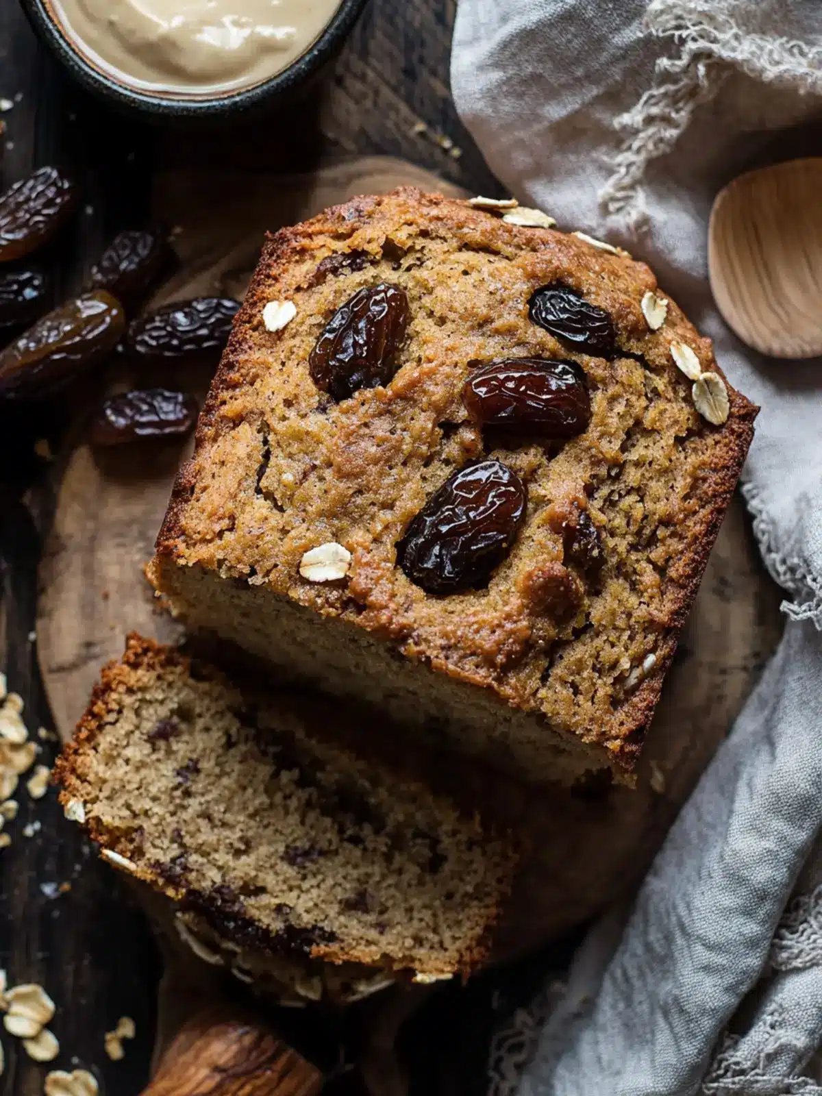 Deliciously Moist Tahini Date Banana Bread Recipe You'll Love 4 Tahini Date Banana Bread