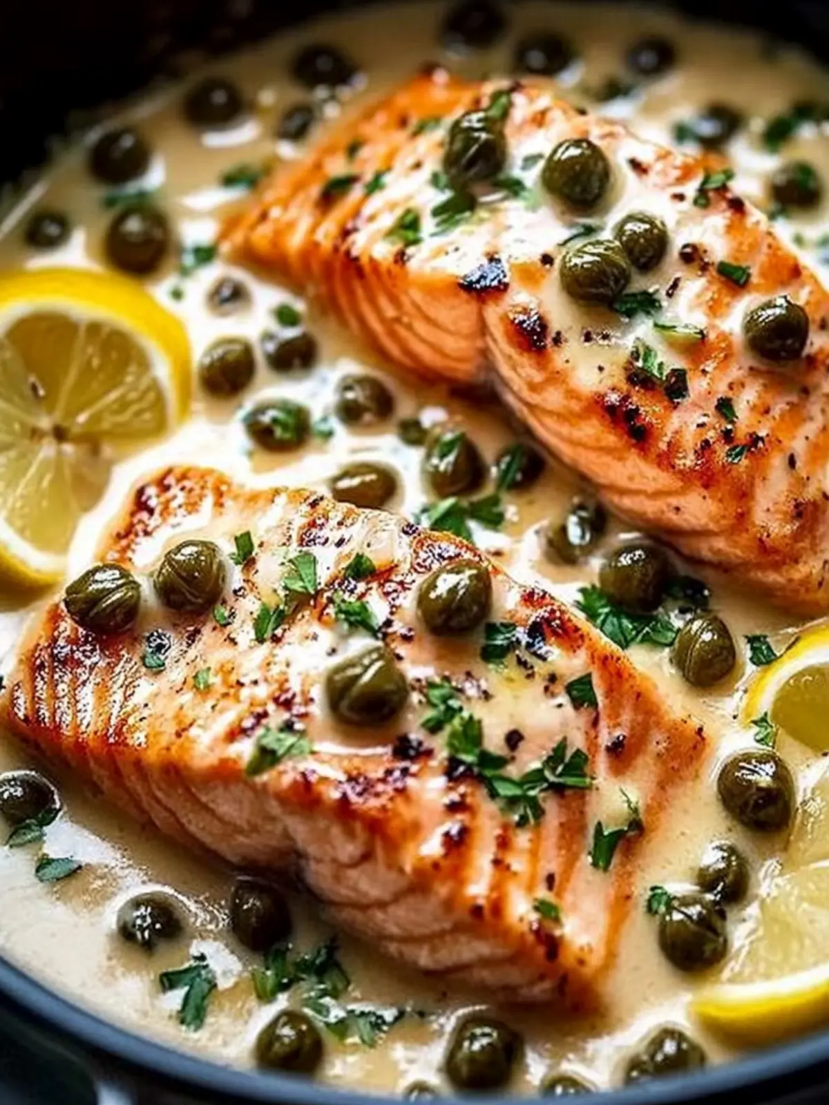 Creamy Salmon Piccata with Lemon and Capers for Easy Dinners 5 Creamy Salmon Piccata with Lemon and Capers