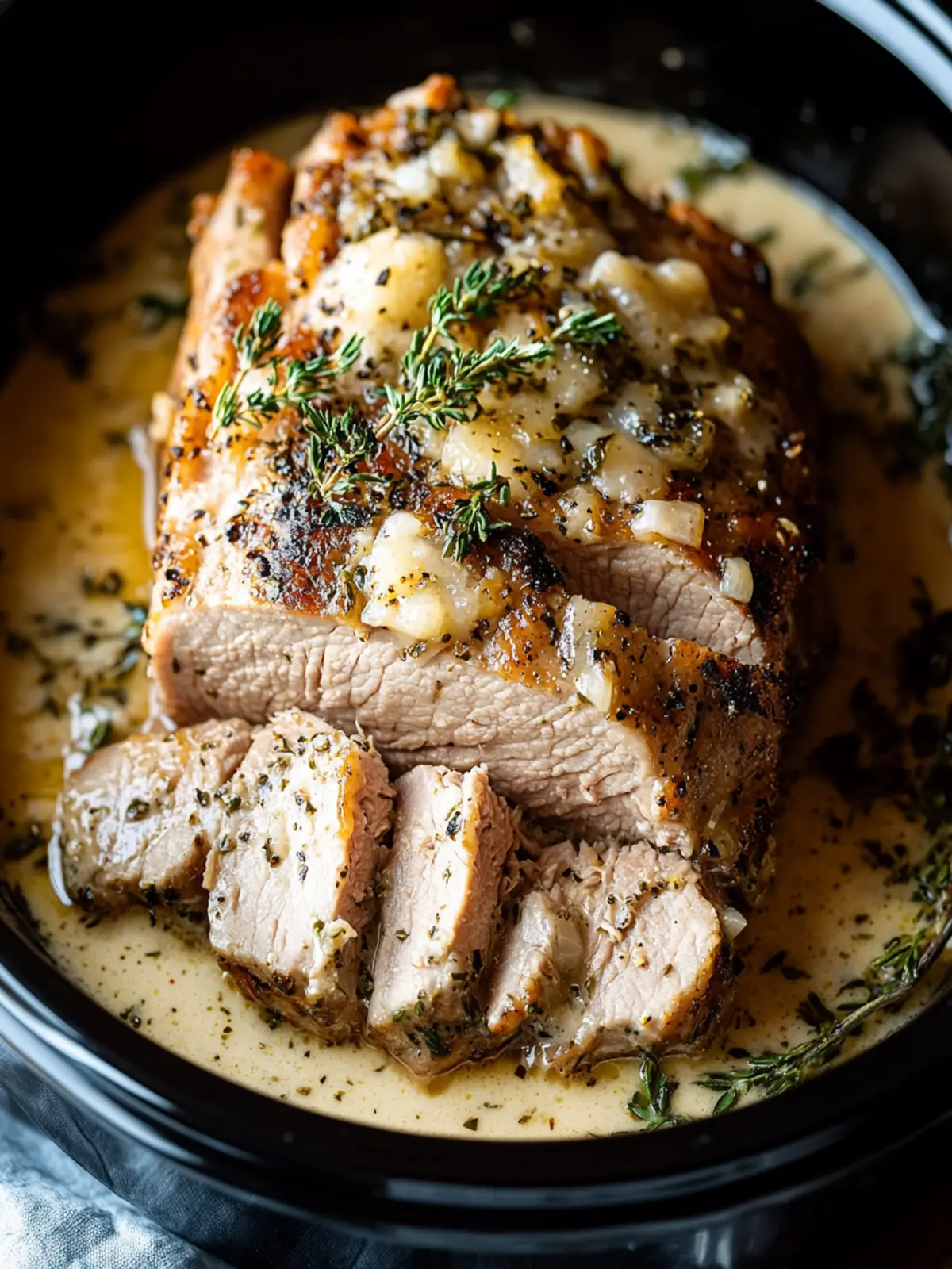 Crockpot Creamy Garlic Pork Loin That Will Wow Your Family 3 Crockpot Creamy Garlic Pork Loin