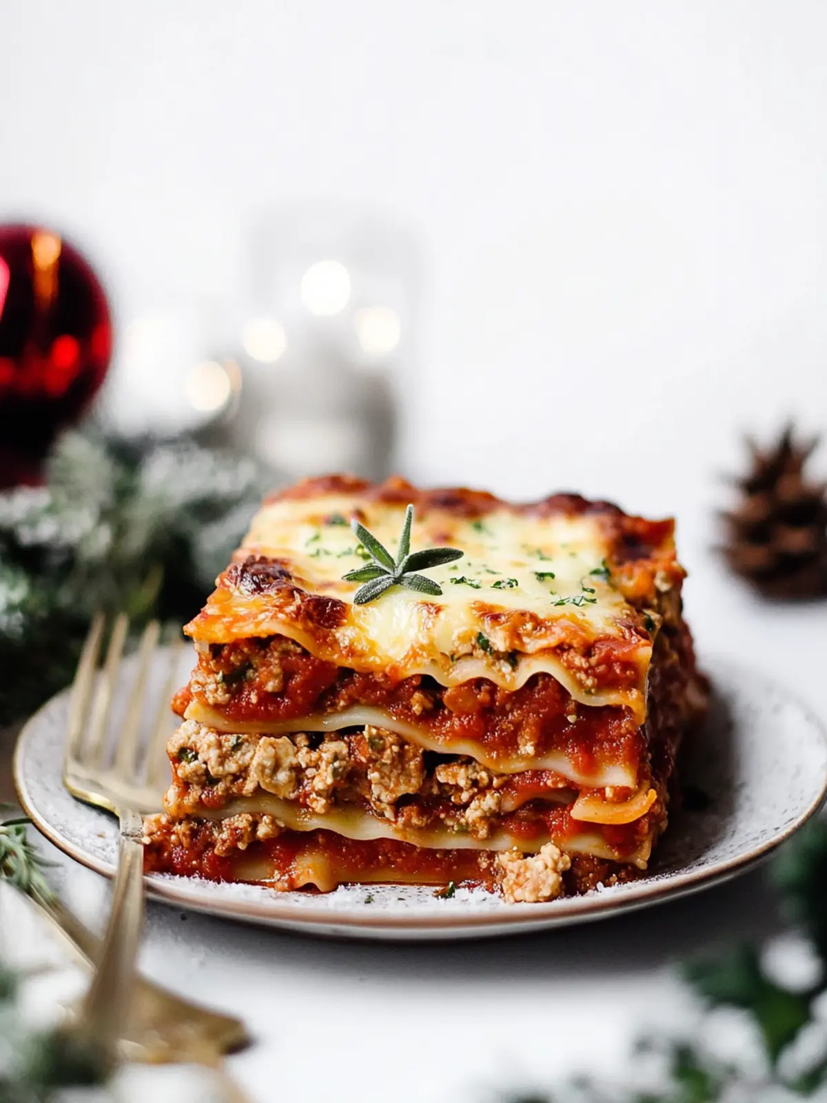 Festive Christmas Eve Lasagna with Hearty Bolognese Touch 5 Christmas Eve Lasagna