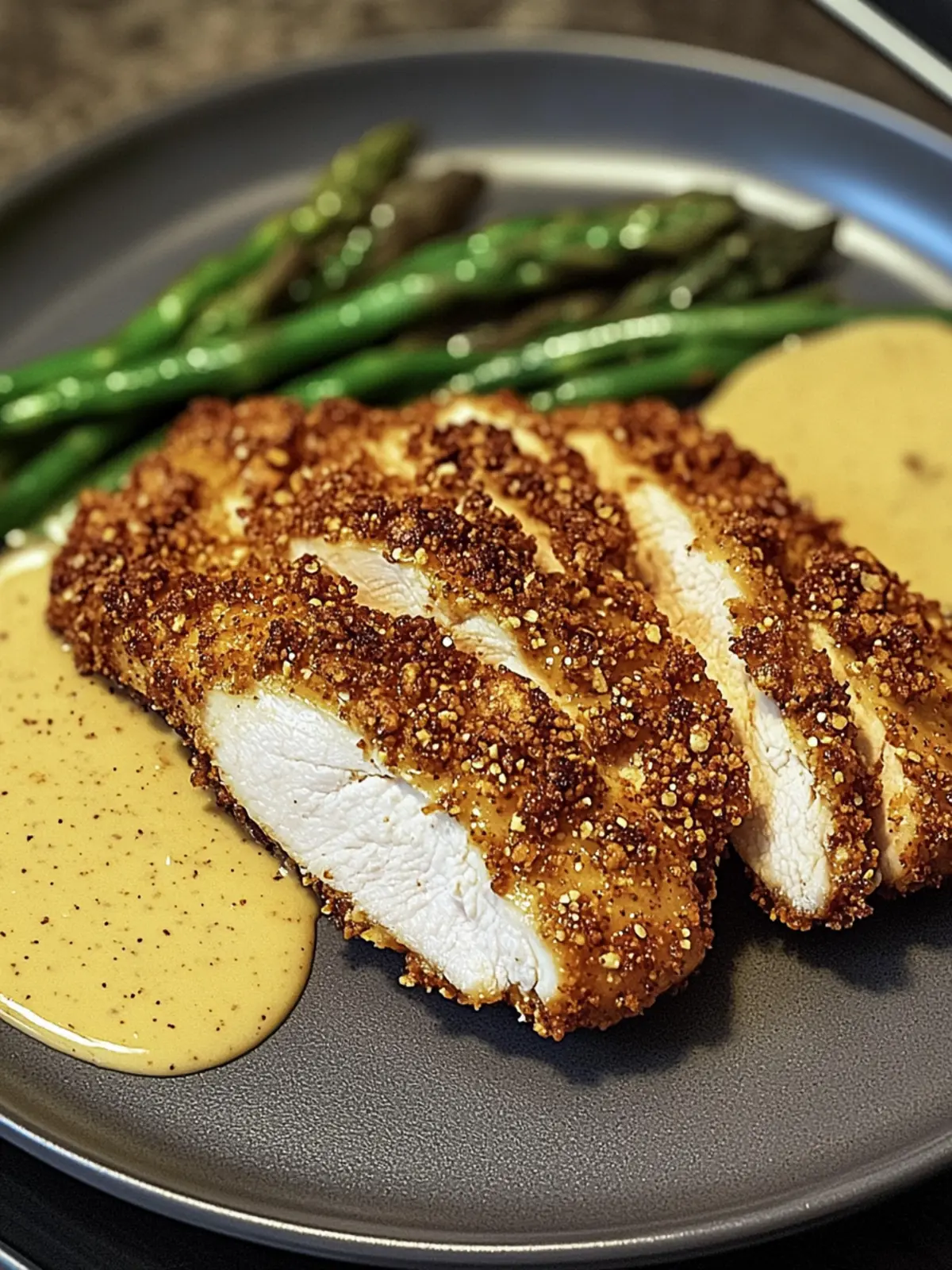 Ultimate Pretzel Crusted Chicken with Cheddar Mustard Sauce 2 Pretzel Crusted Chicken with Cheddar Mustard Sauce