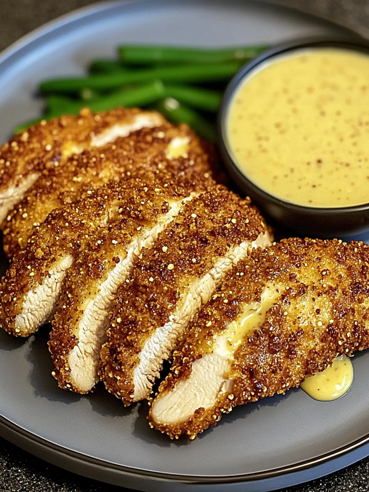 Ultimate Pretzel Crusted Chicken with Cheddar Mustard Sauce 4 Pretzel Crusted Chicken with Cheddar Mustard Sauce