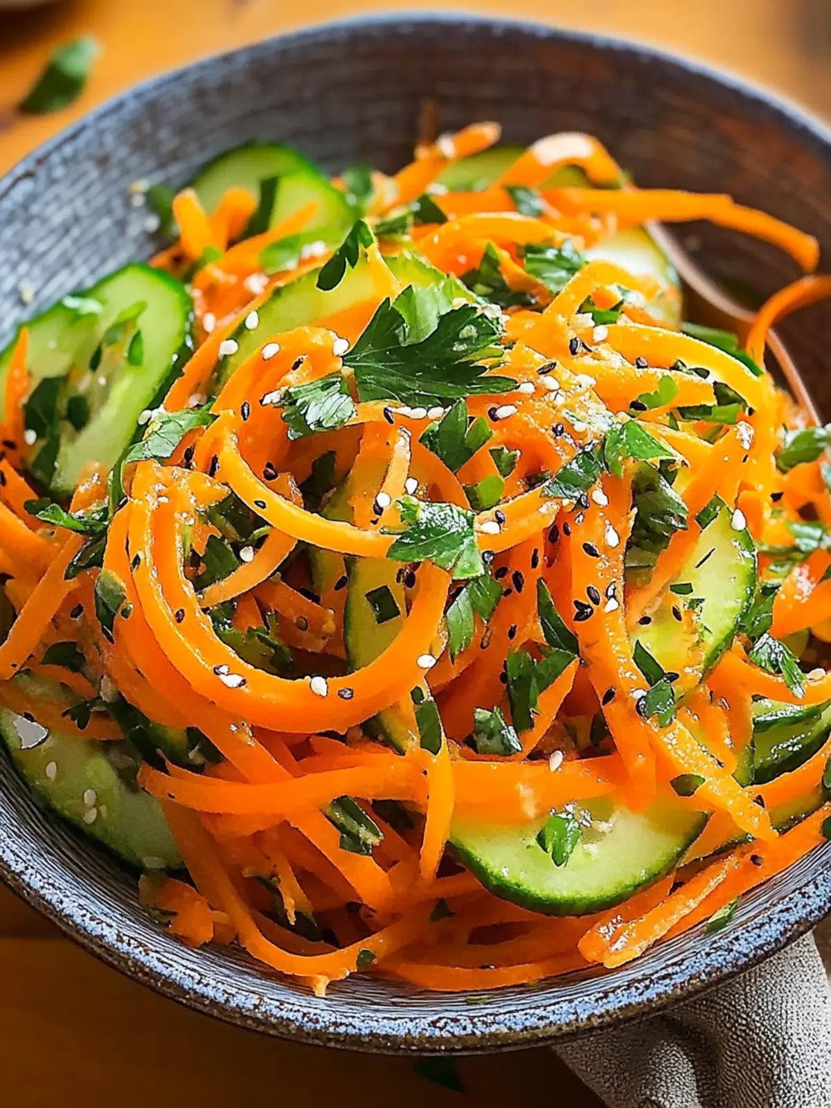 Refreshing Cucumber Carrot Salad Perfect for Any Meal 3 Cucumber Carrot Salad