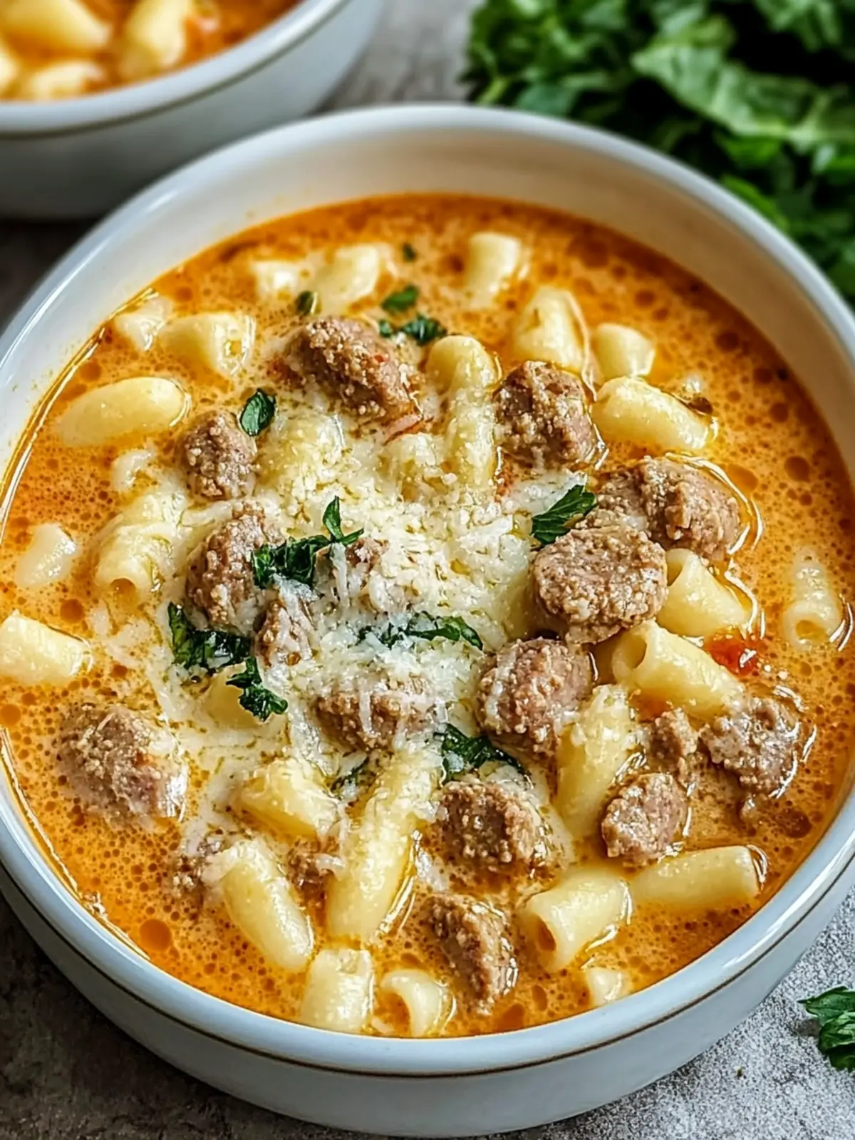Cozy Up with Creamy Parmesan Italian Sausage Ditalini Soup 5 Parmesan Italian Sausage Ditalini Soup