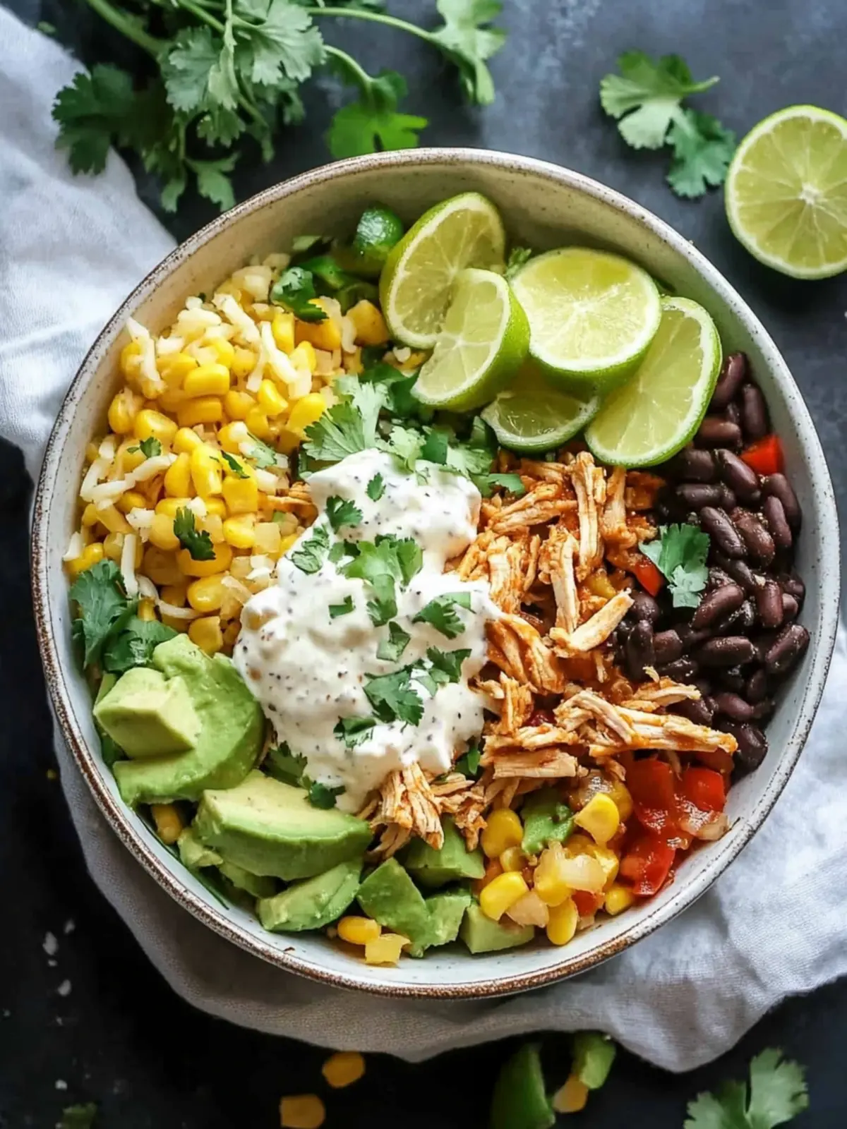 Slow Cooker Chicken Burrito Bowl