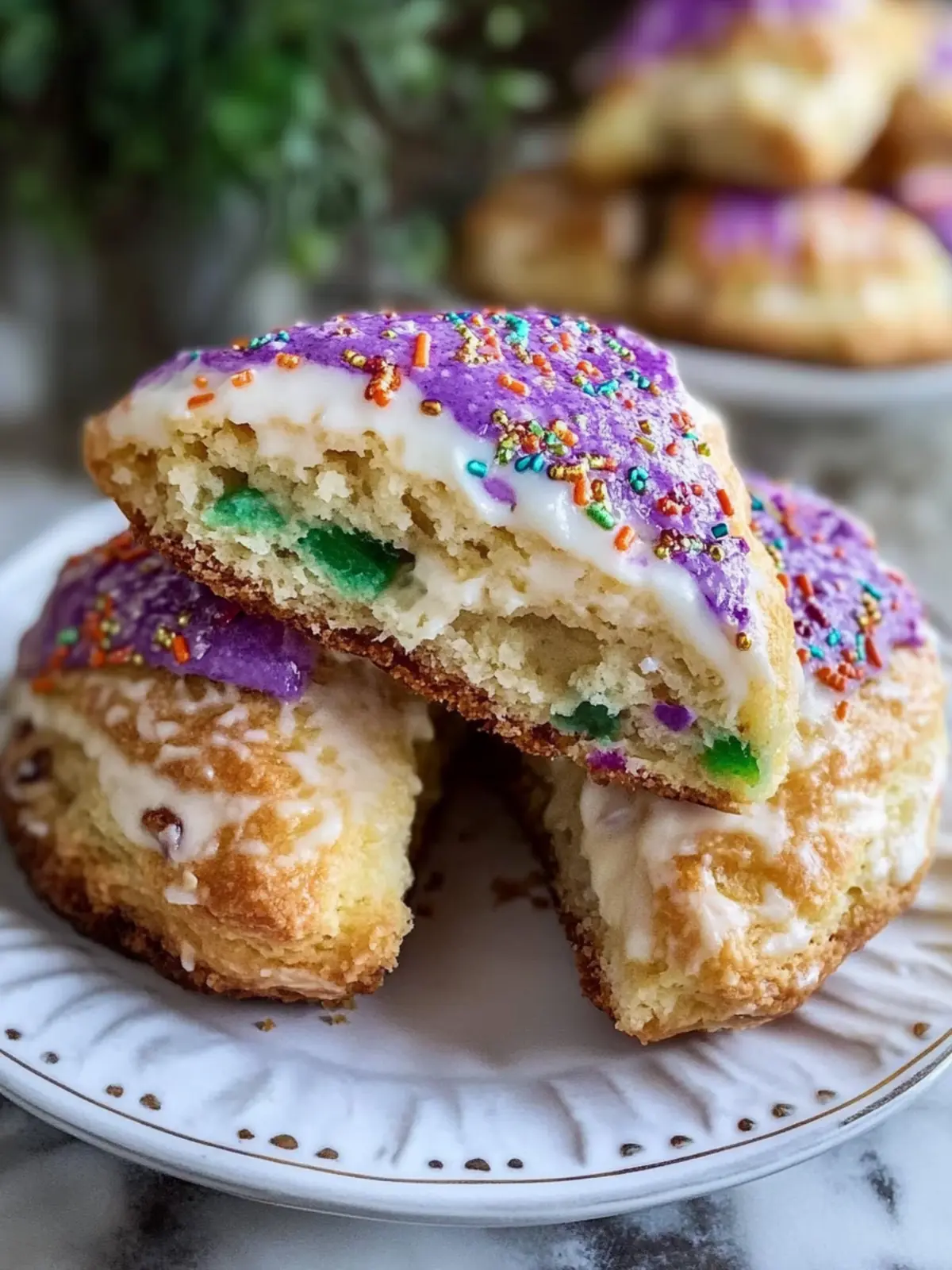 Bake Festive King Cake Scones for a Sweet Celebration 5 King Cake Scones