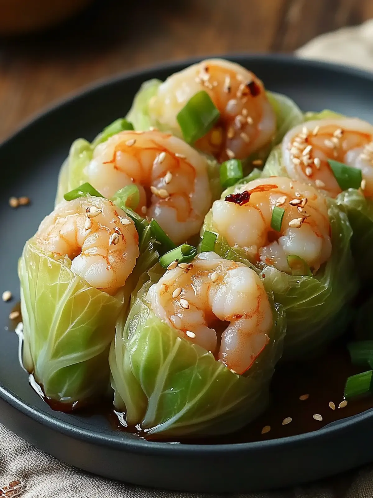 Delicious Shrimp & Ginger Stuffed Cabbage Rolls You’ll Love 3 Shrimp & Ginger Stuffed Cabbage Rolls