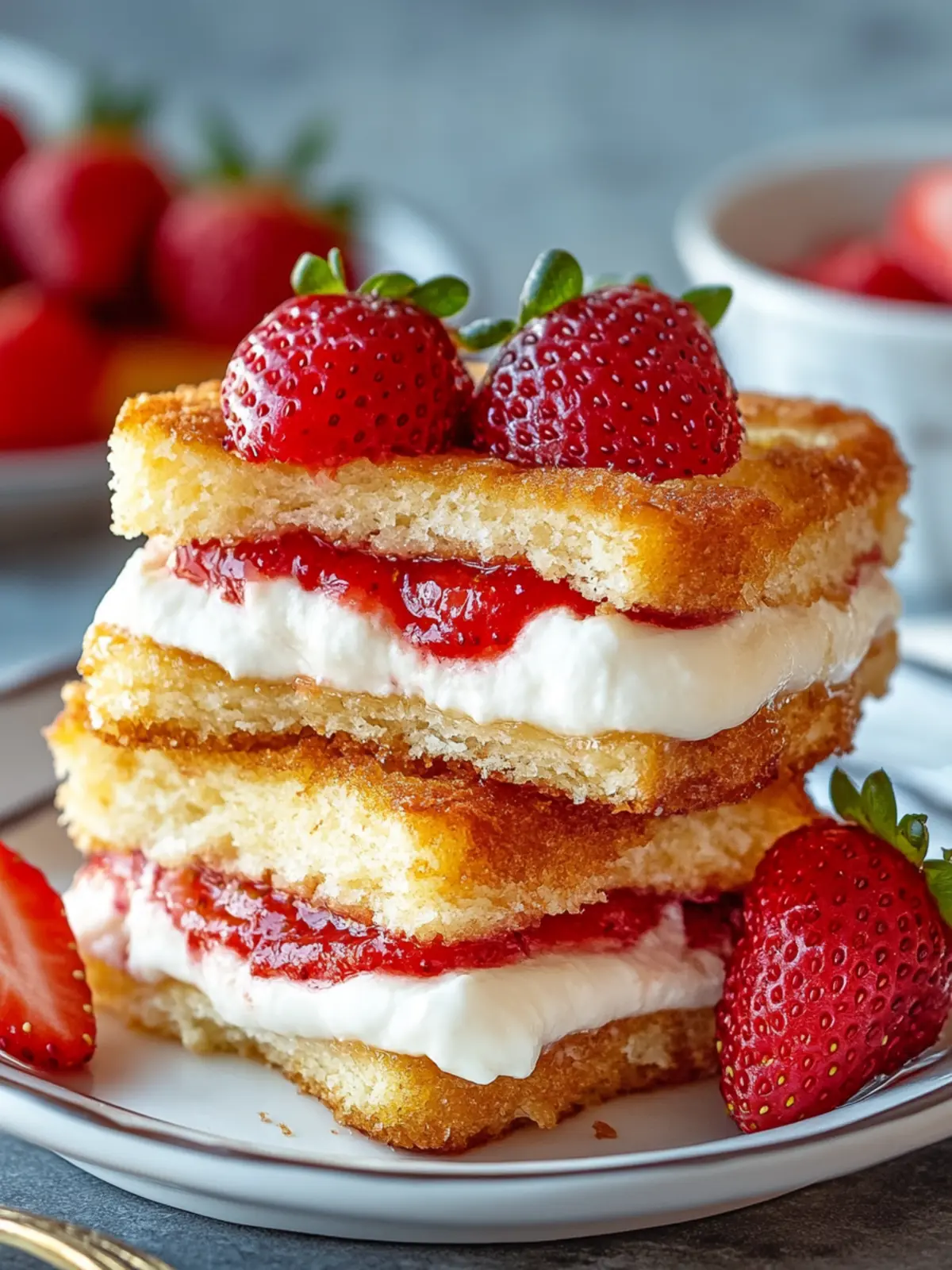 Fried Strawberry Cheesecake Sandwiches for Sweet Cravings 3 Fried Strawberry Cheesecake Sandwiches