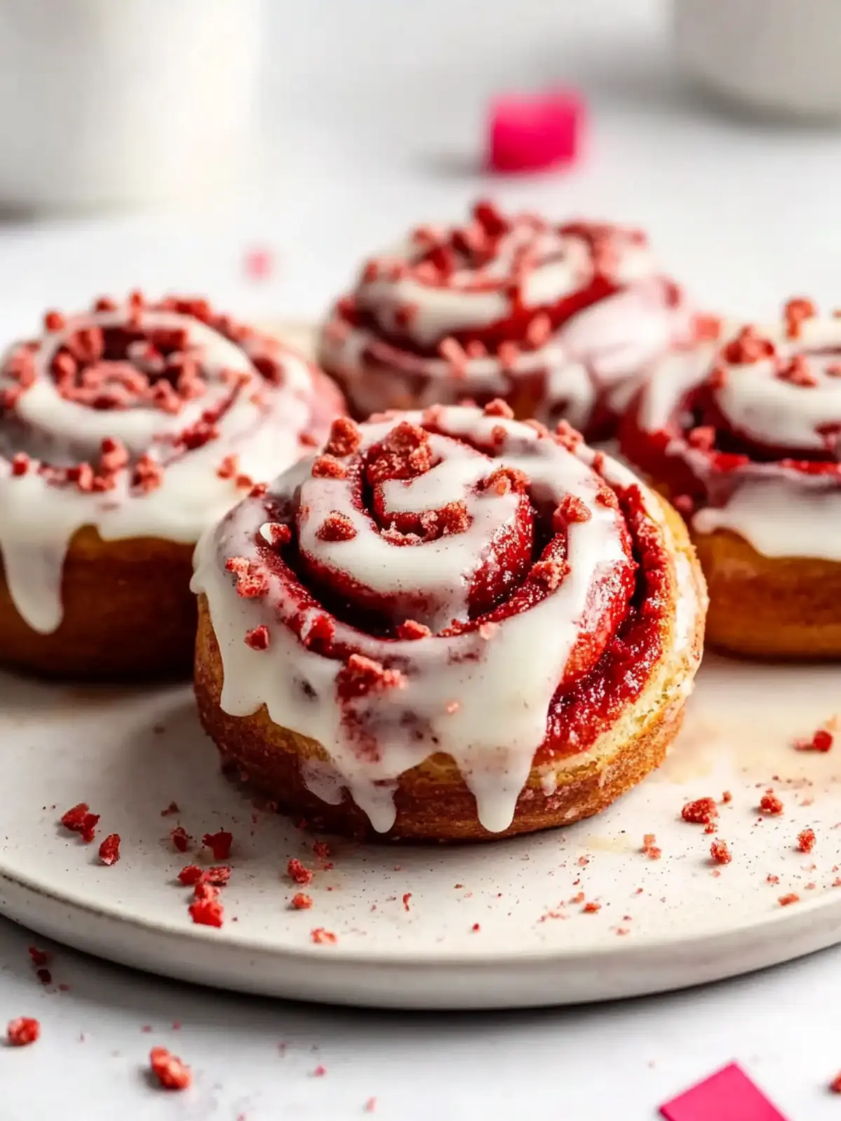 Decadent Red Velvet Cinnamon Rolls to Sweeten Your Day 5 Red Velvet Cinnamon Rolls