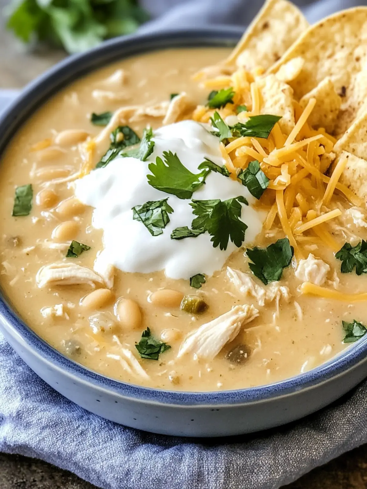Crockpot Creamy White Chicken Chili for Cozy Comfort Evenings 4 Crockpot Creamy White Chicken Chili