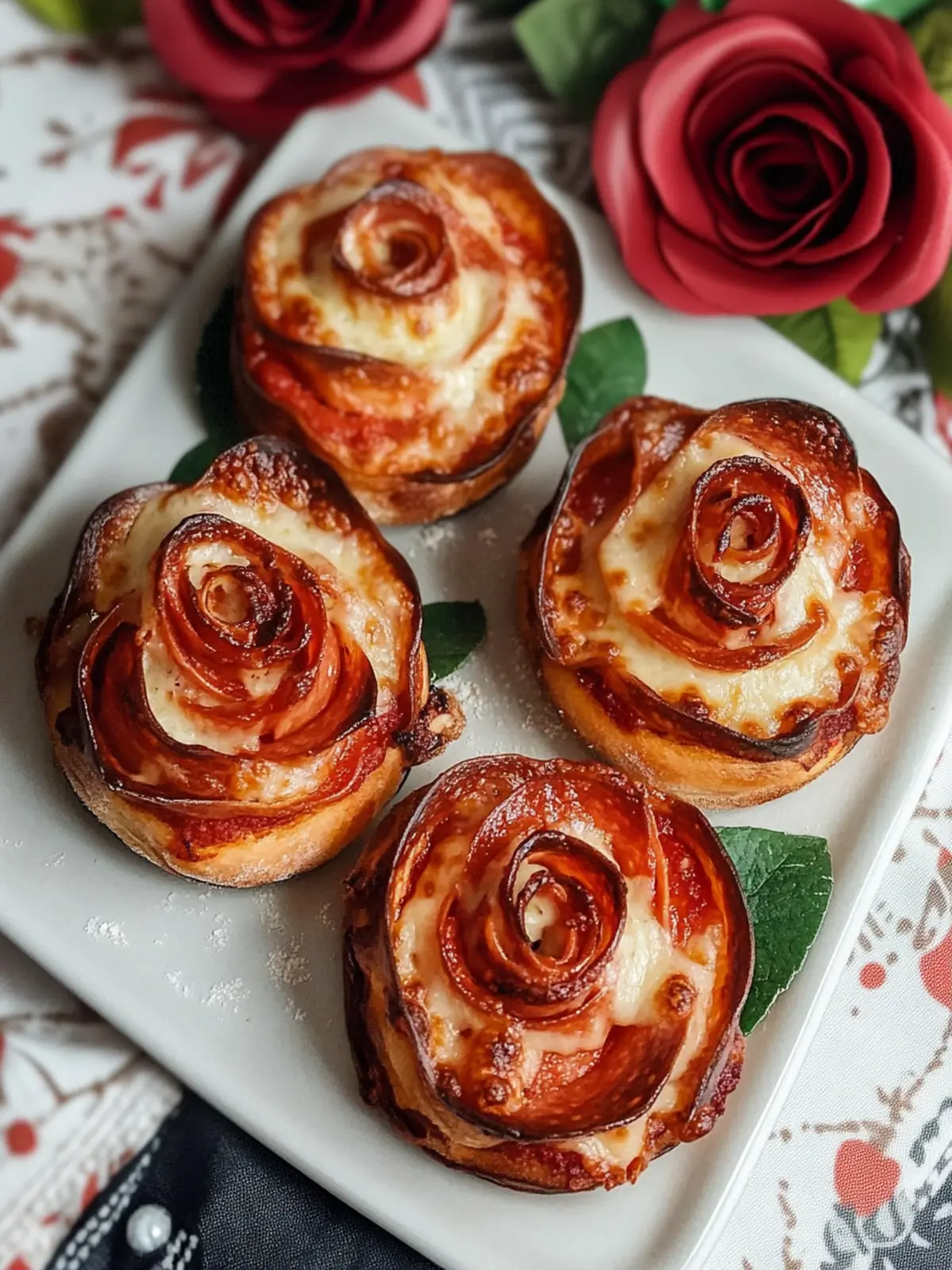 Romantic Pizza Roses Easy Recipe for a Special Night In 5 Pizza Roses