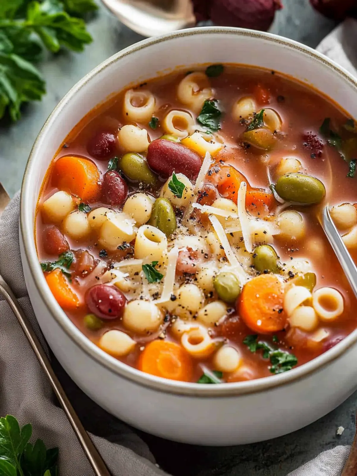Hearty Chunky Italian Vegetable Soup to Warm Your Soul 4 Chunky Italian Vegetable Soup