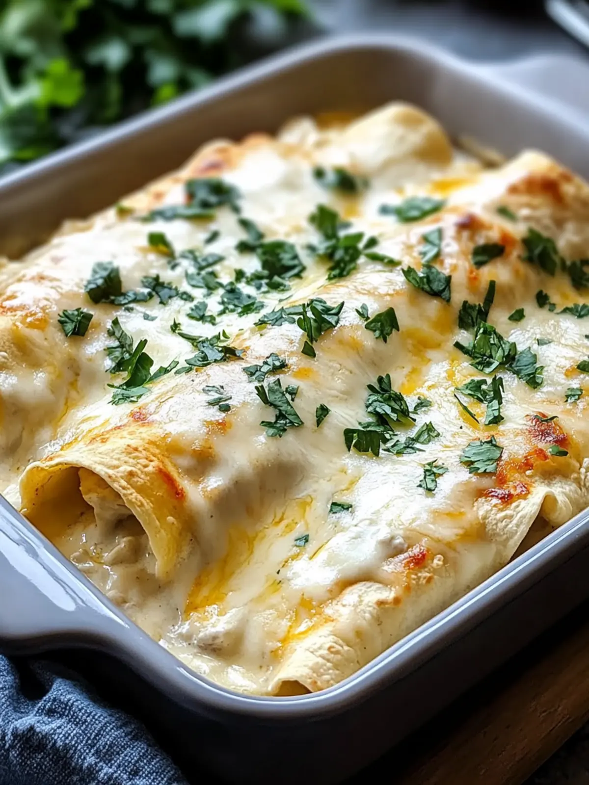 Irresistible Creamy White Chicken Enchiladas for Cozy Nights 5 Creamy White Chicken Enchiladas