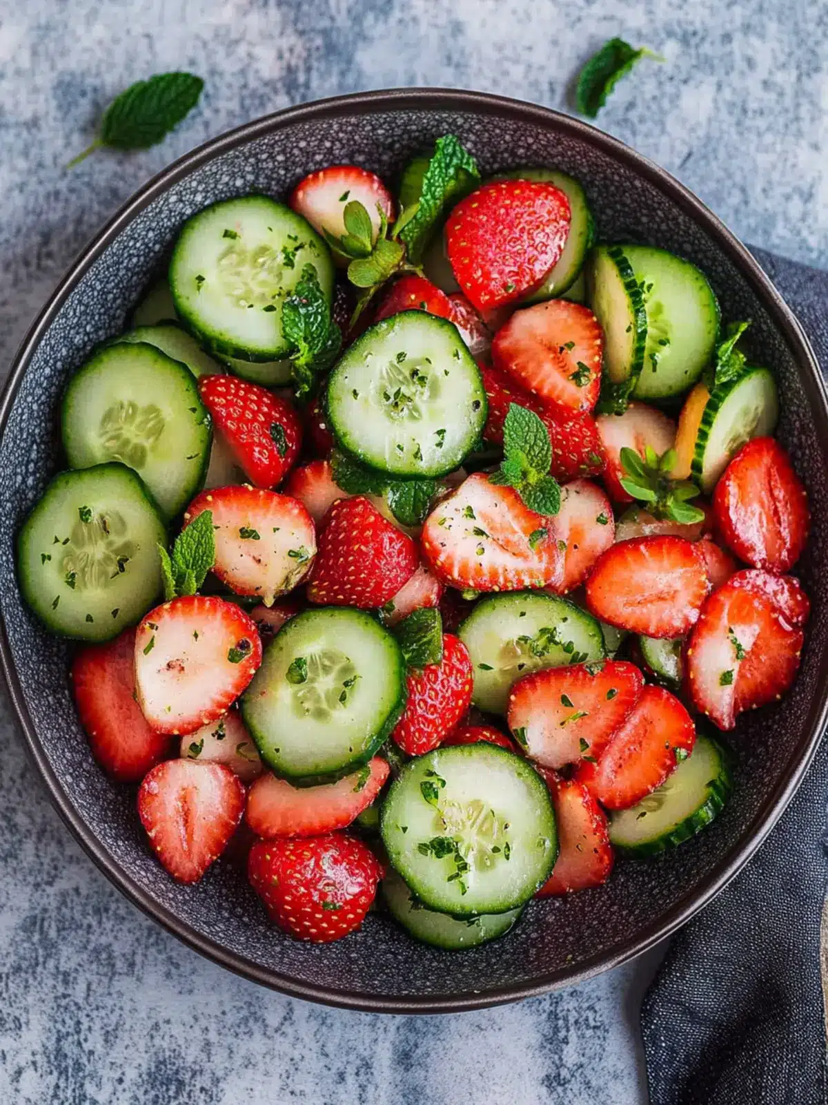Cucumber Strawberry Salad