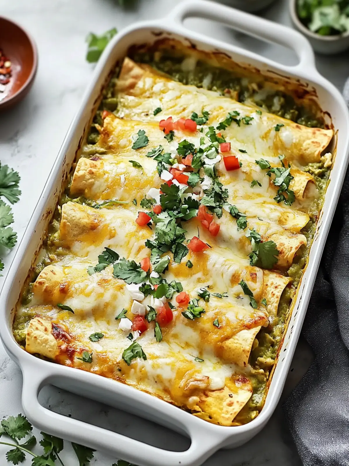 Delicious Green Chicken Enchiladas: Your Ultimate Comfort Meal 5 Green Chicken Enchiladas