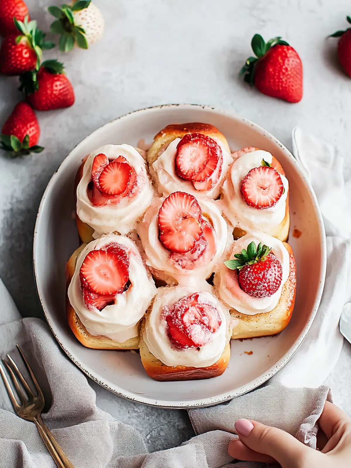 Sweet and Fluffy Strawberry Cinnamon Rolls for Breakfast Bliss 5 Strawberry Cinnamon Rolls