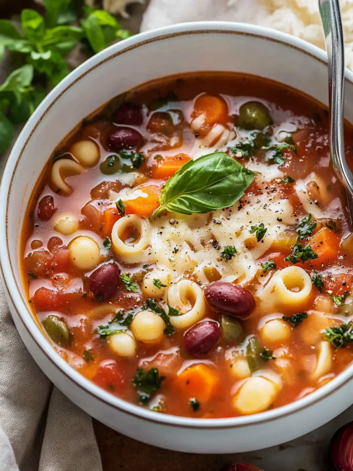 Hearty Chunky Italian Vegetable Soup to Warm Your Soul 5 Chunky Italian Vegetable Soup