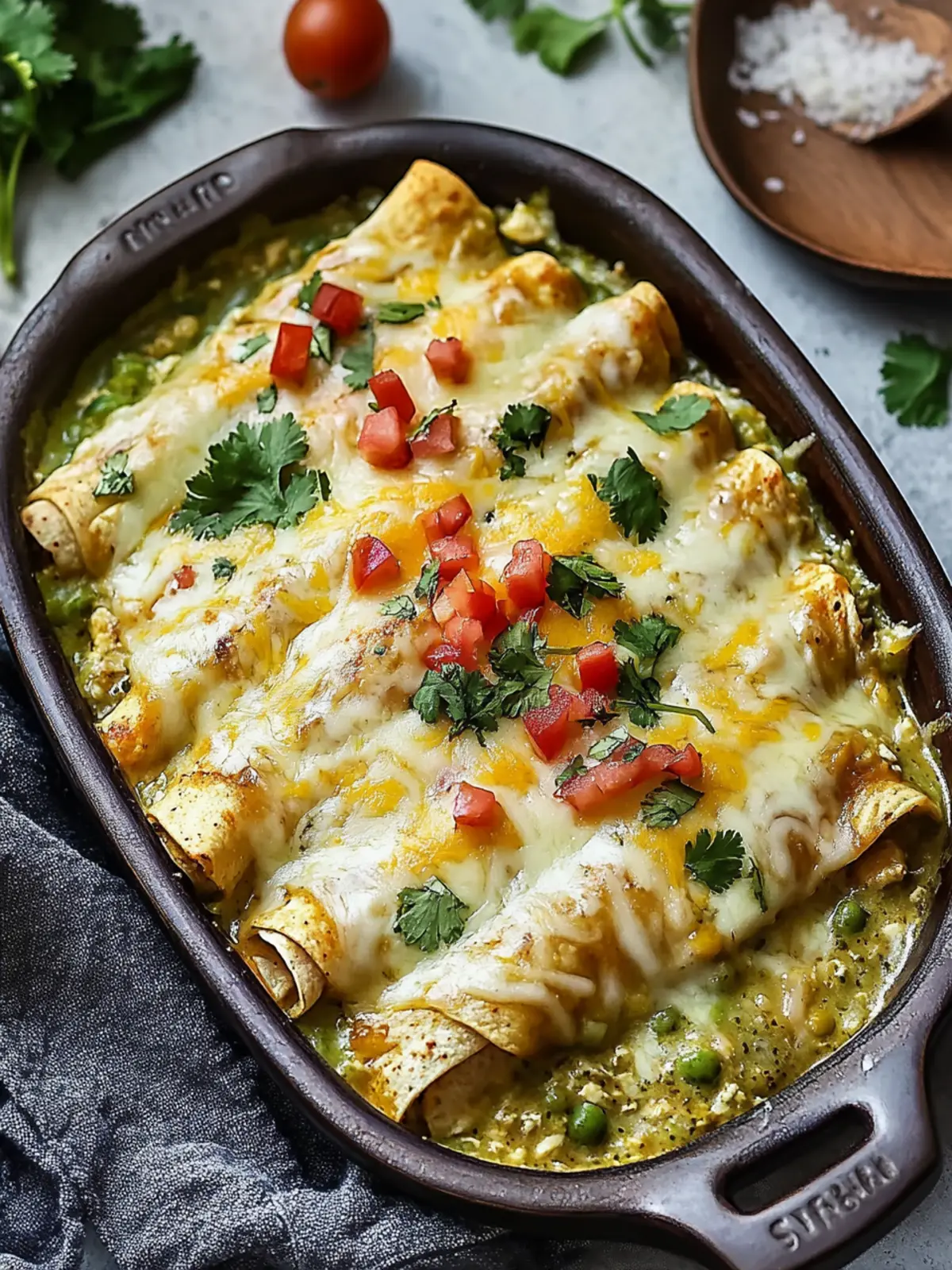 Delicious Green Chicken Enchiladas: Your Ultimate Comfort Meal 3 Green Chicken Enchiladas