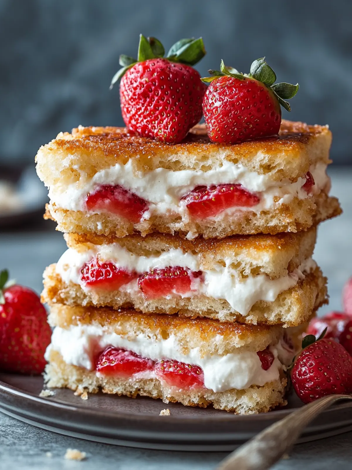 Fried Strawberry Cheesecake Sandwiches for Sweet Cravings 4 Fried Strawberry Cheesecake Sandwiches