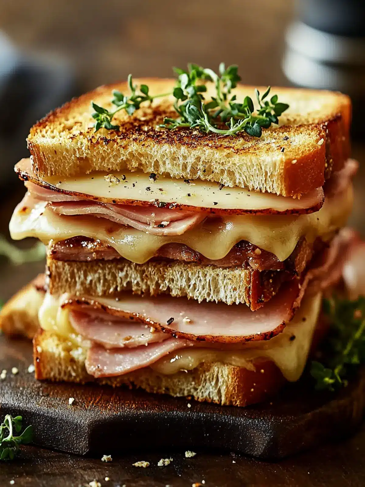 Irresistible Ham & Cheesy Sandwich for Ultimate Comfort Food 5 Ham & Cheesy Sandwich