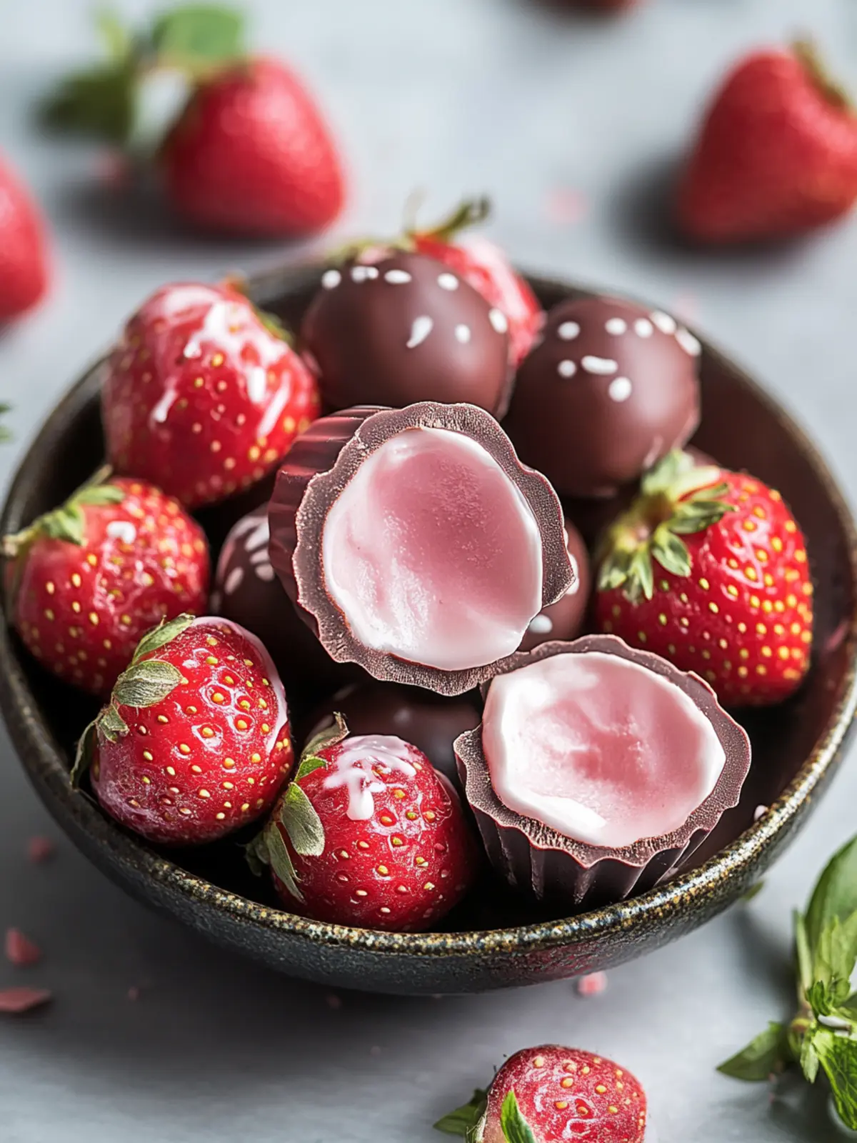 Decadent Strawberry Cream Chocolates You’ll Want to Make Today 4 Strawberry Cream Chocolates