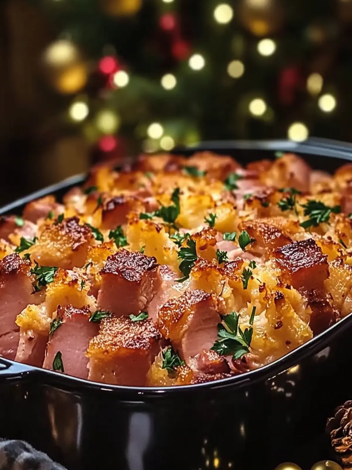 Warm Christmas Ham Casserole
