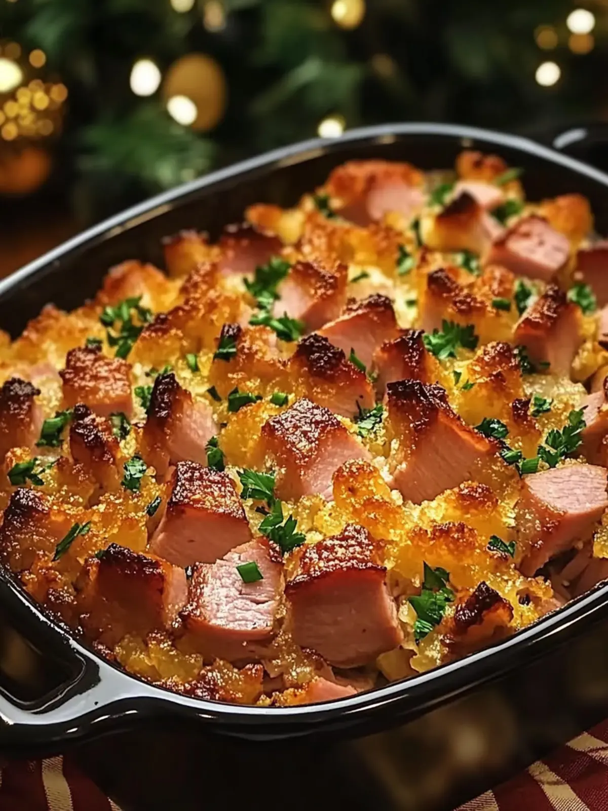Warm Christmas Ham Casserole